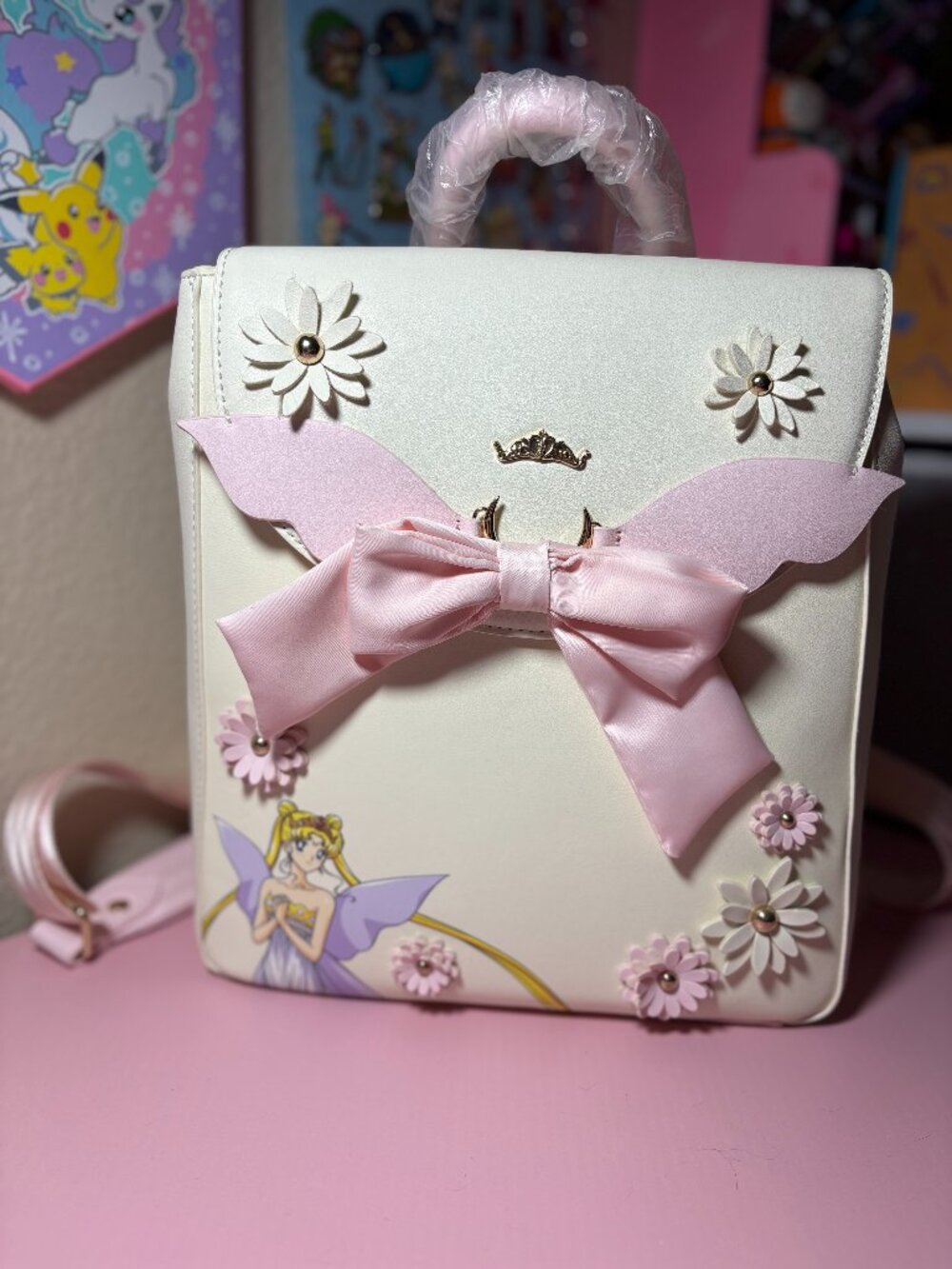 Pretty Guardian Sailor Moon Neo Queen Serenity Ribbon Floral Rucksack - BoxLunch